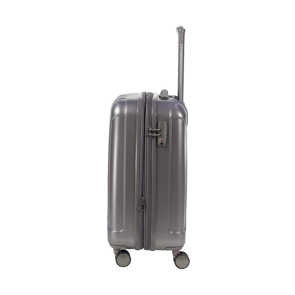 Maleta Rígida Near Spinner 57/20 Plata Mate Cabina