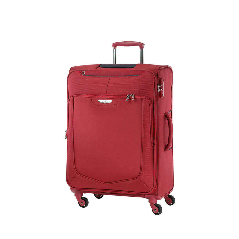 Maleta Suave Emperor Spinner 24 Exp Mediana Rojo