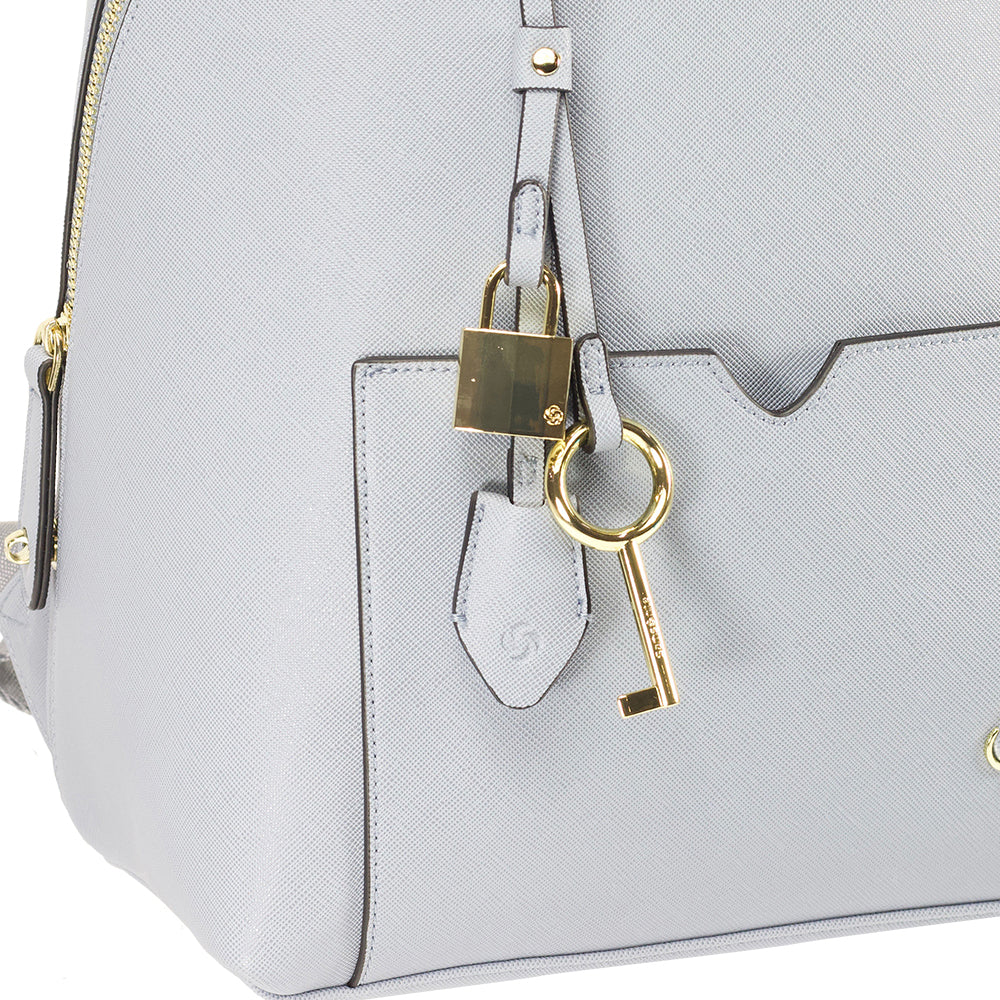 Mochila Miss Chic Backpack Caramelo Azul