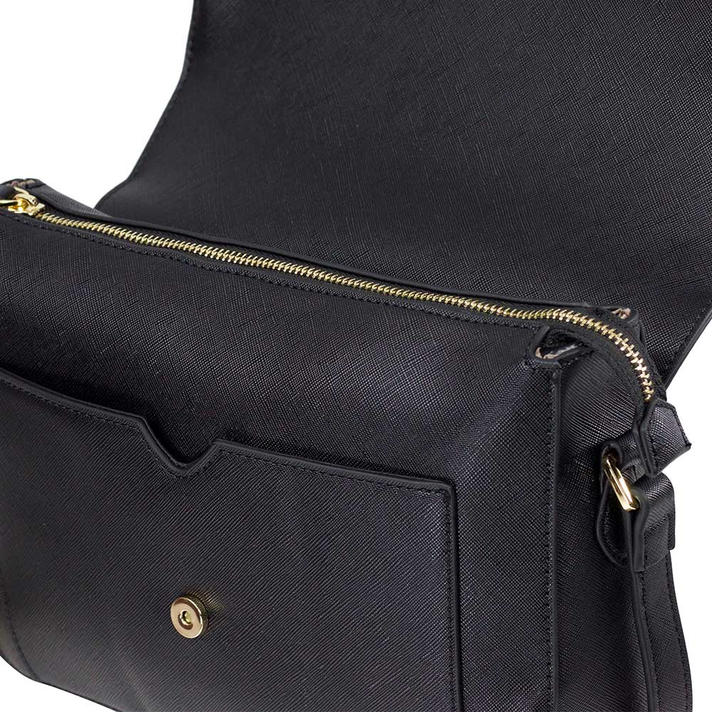 Cartera Miss Chic Shoulder Bag W / Flap Negro