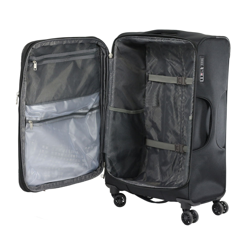 Maleta Suave DAKAR 2.0 SPINNER 24 EXP Mediana BLACK