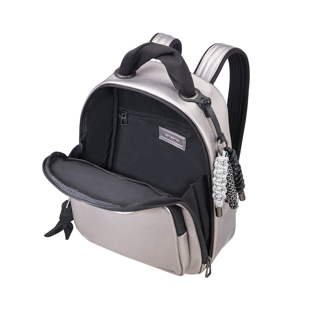 Mochila She's Back Backpack Chica Silver