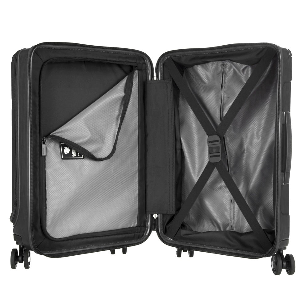 Maleta Evoa Front Pocket Brushed Black Cabina 33 Lts