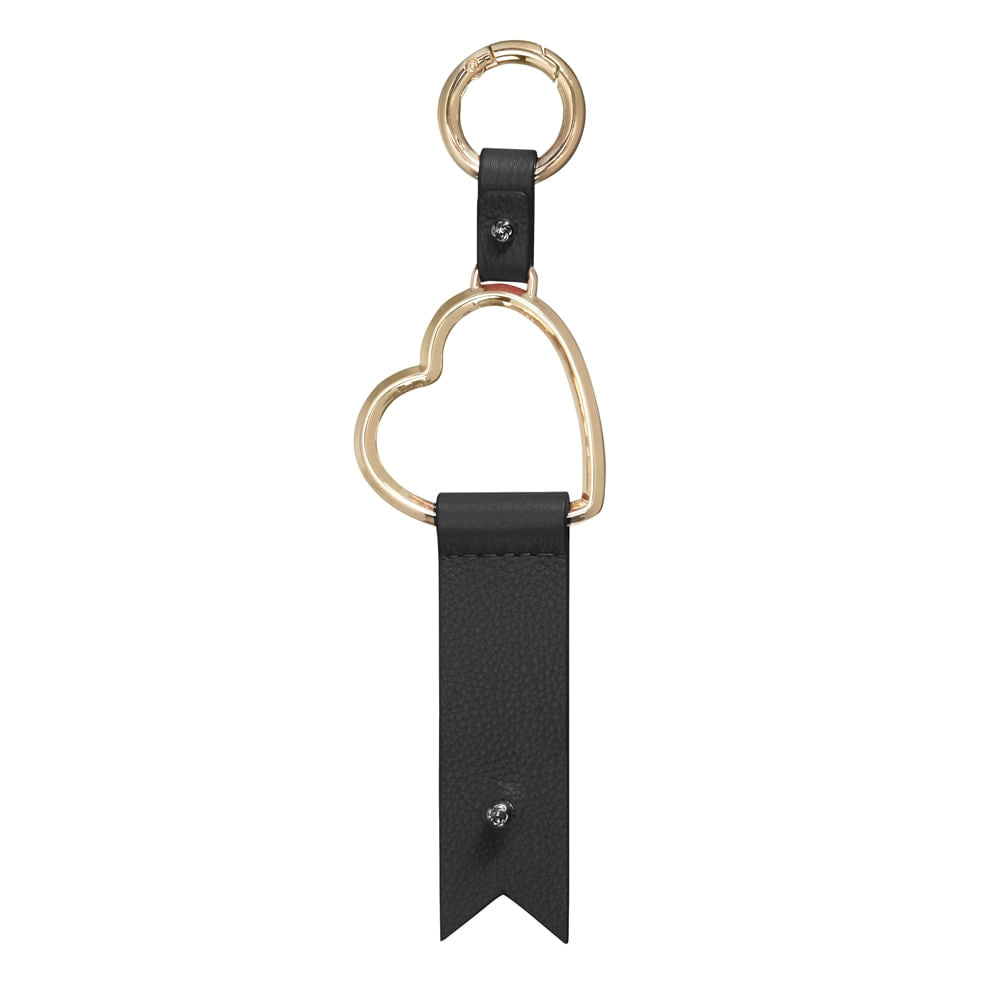 Llavero Lady Charmy Heart Key Ring Black