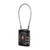 Candado Global Travel Accessories Cablelock 3 Dial Tsa Black