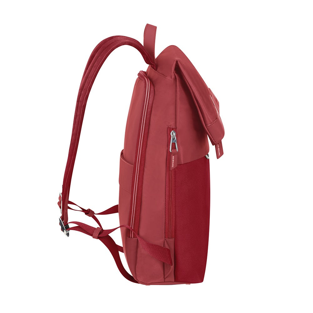 Mochila Pow-Her Backpack + Flap 14.1'' Tomato Red