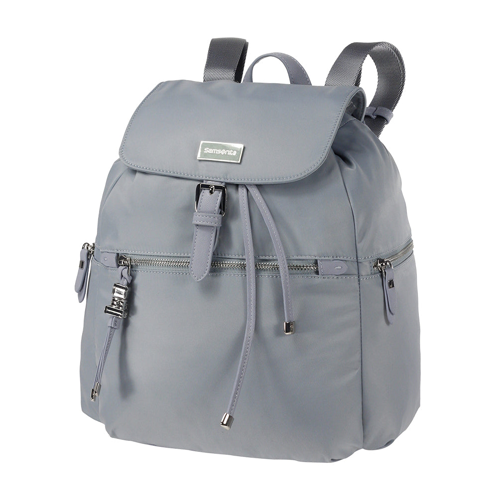 Mochila Fashion City Backpack 3 Pockets Caramelo Azul