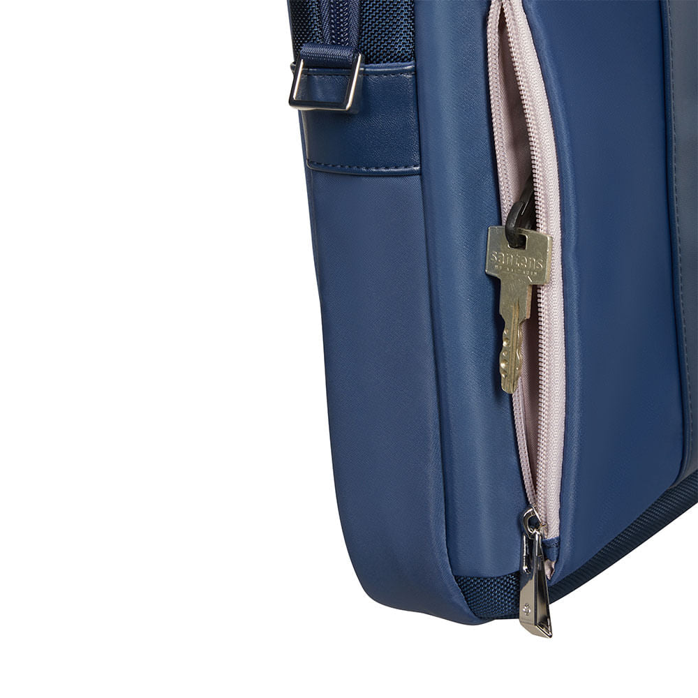 Maletín Openroad Chic Slim Bailhandle 15.6" Azul 0.74 Lts