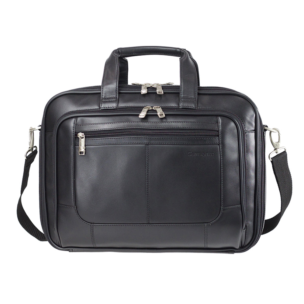 Maletín Scs Leather Business Slim Briefcase Negro