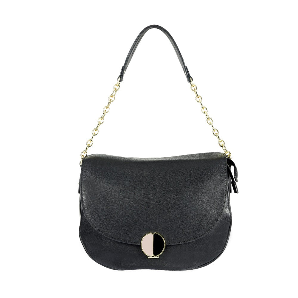 Cartera Sphinx Round Shoulder Bag M Black