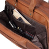 Maletín Scs Leather Business Vachetta Café 23,3 Lts