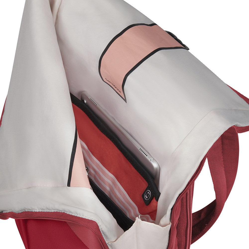 Mochila Pow-Her Backpack + Flap 14.1'' Tomato Red