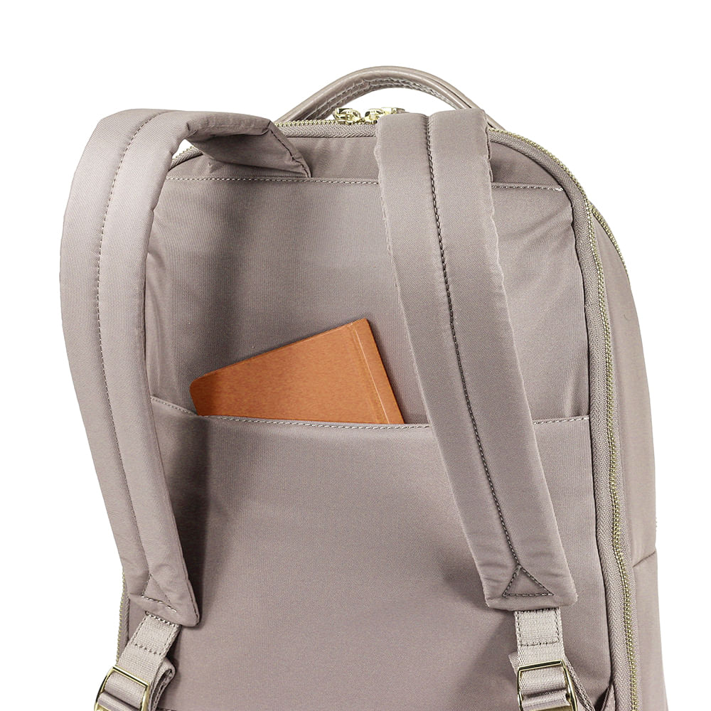 Mochila Zalia Backpack 14.1" Lb Dark Taupe/Ladybug 13 Lts