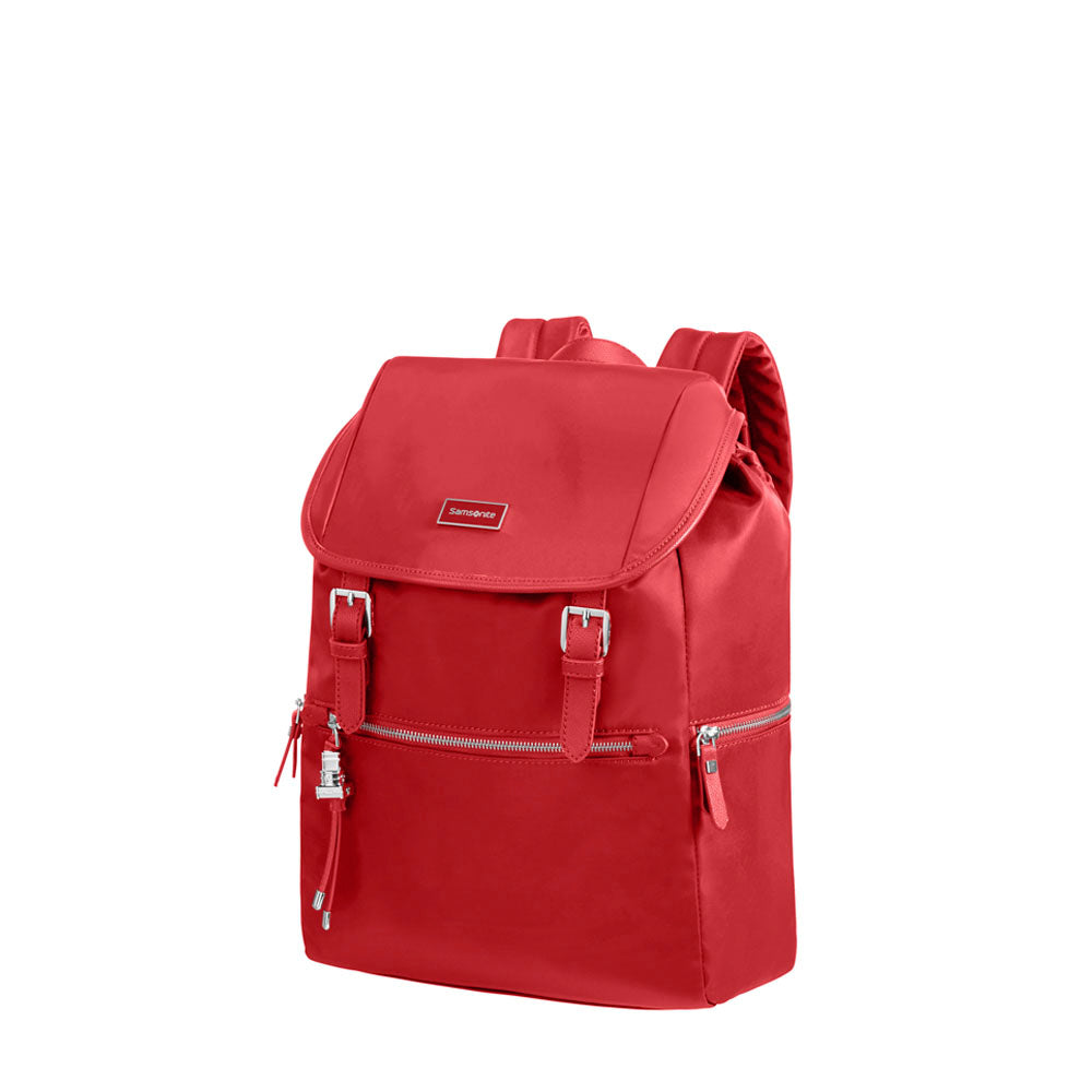 Mochila KARISSA BIZ Backpack 14.1 + Flap W/USB Formula Red