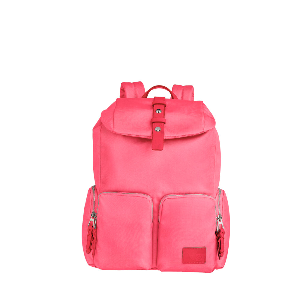 Mochila YOURBAN Backpack 4 pockets + Flap 14.1 Raspberry Pink
