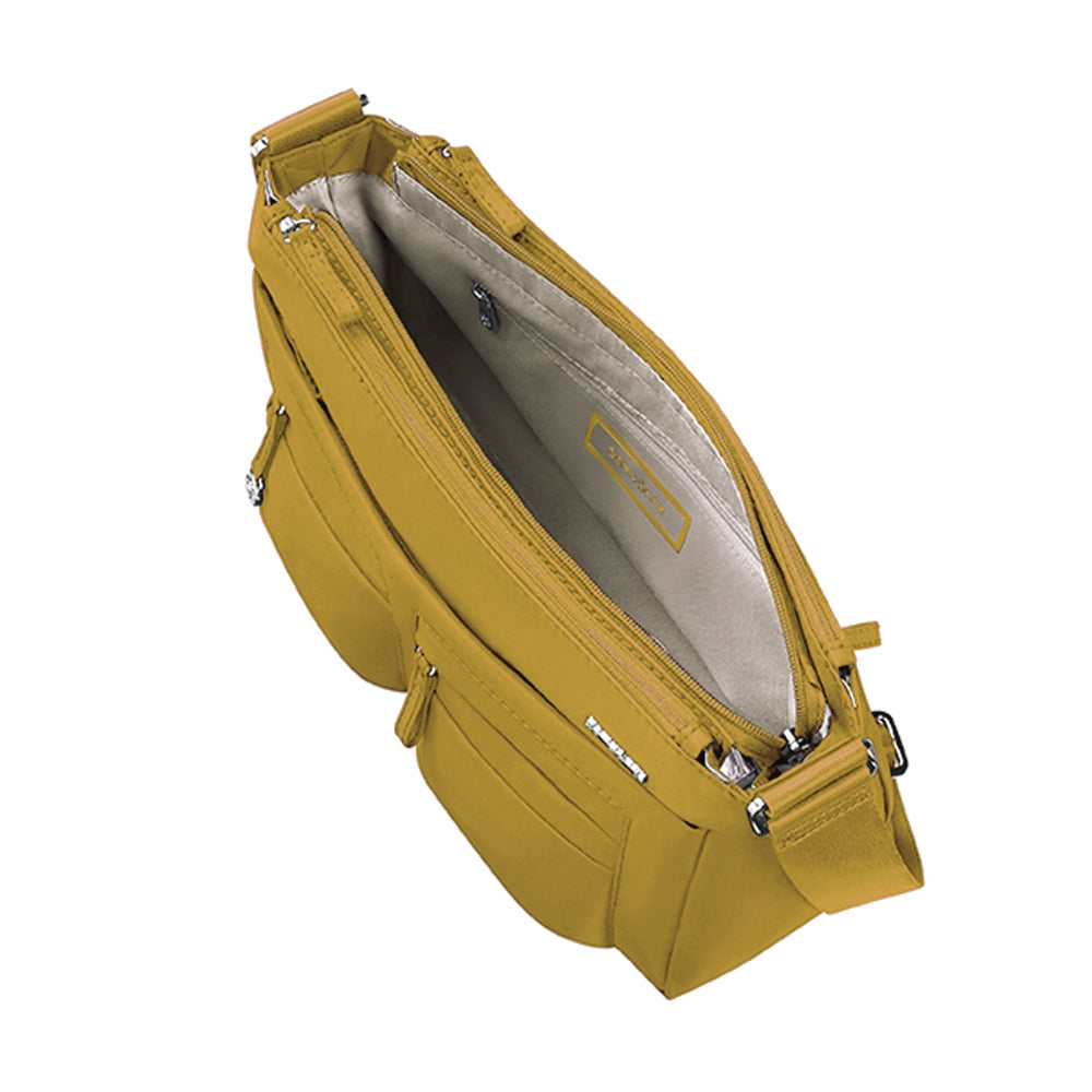 Bolsa Move 2.0 Horizontal Shoulder Bag + Flap Mustard Yellow