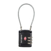 Candado Global Travel Accessories Cablelock 3 Dial Tsa Black