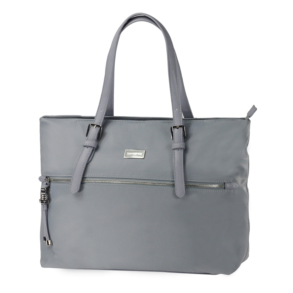 Bolso Fashion City Shopping Bag M With Laptop Com Caramelo Azul