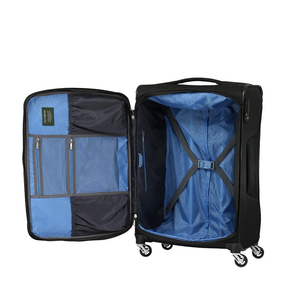 Maleta Eco-Lite Spinner 25" Exp Tsa Midn.Black M 72,9 Lts