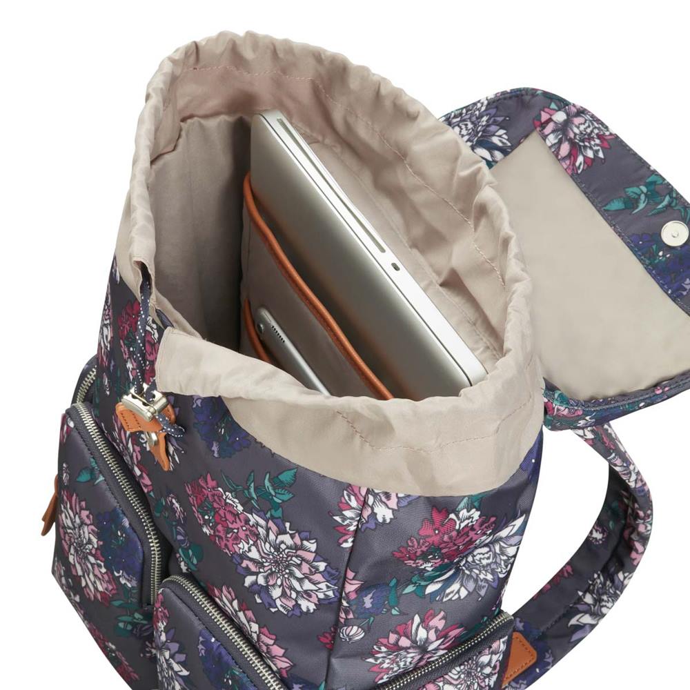 Mochila YOURBAN BKP.4PKT+FL 14.1 FLW PR GRANDE CLOUDY BLUE/FLOWER PRINT