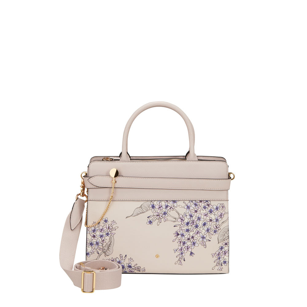 Bolsa MY SAMSONITE PRO Handbag Print Mediana Iced Lilac Fl. Print
