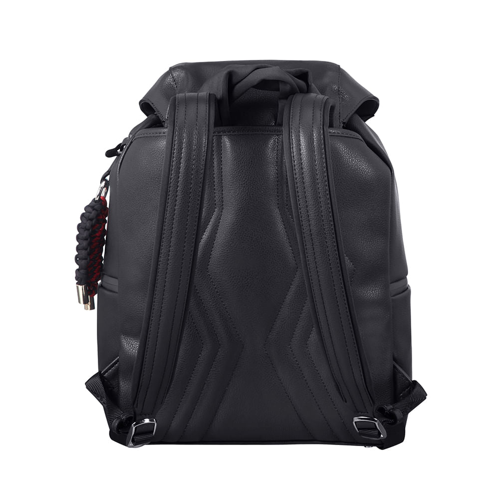 Mochila She's Back Backpack + Flap Mediana Black