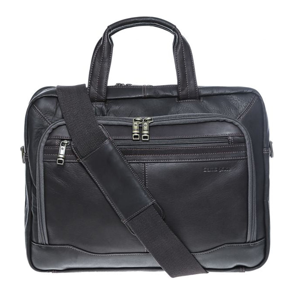 Maletín Scs Leather Business Negro
