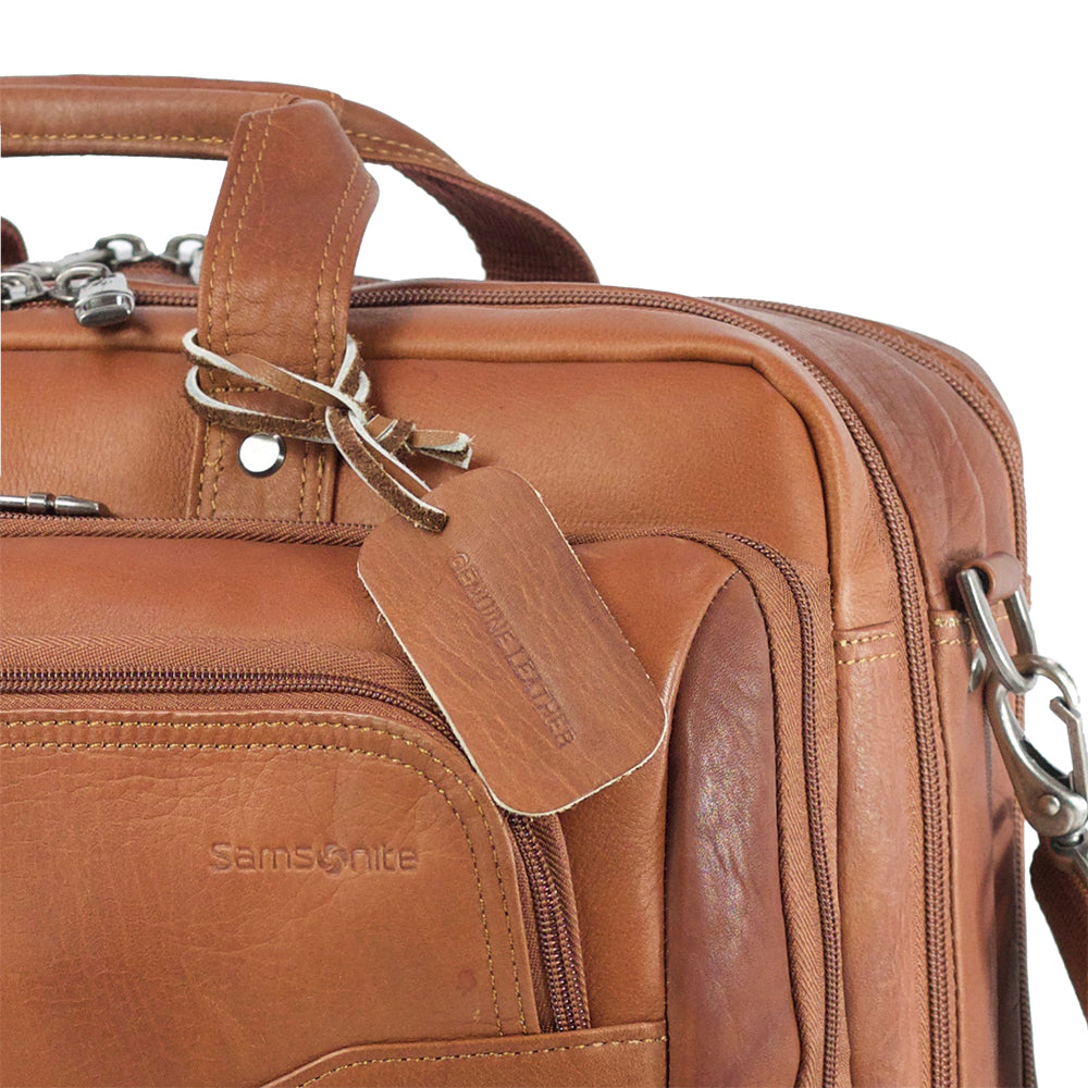 Maletín Scs Leather Business Vachetta Café 23,3 Lts
