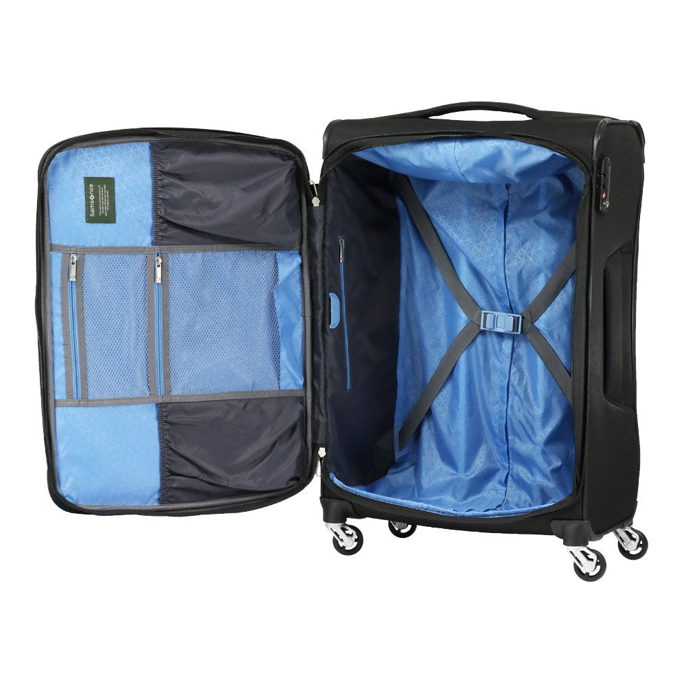 Maleta Eco-Lite Spinner 25" Exp Tsa Midn.Black M 72,9 Lts