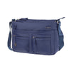 Cartera Move It Horizontal Shoulder Bag + Flap Azul Oscuro