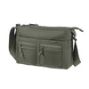 Cartera Move It Horizontal Shoulder Bag + Flap Verde Plata