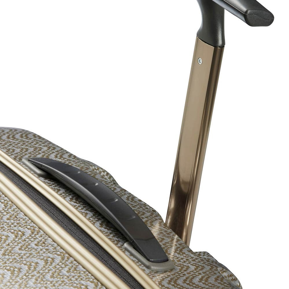 Maleta Rígida Cosmolite Spinner Gold Silver Cabina