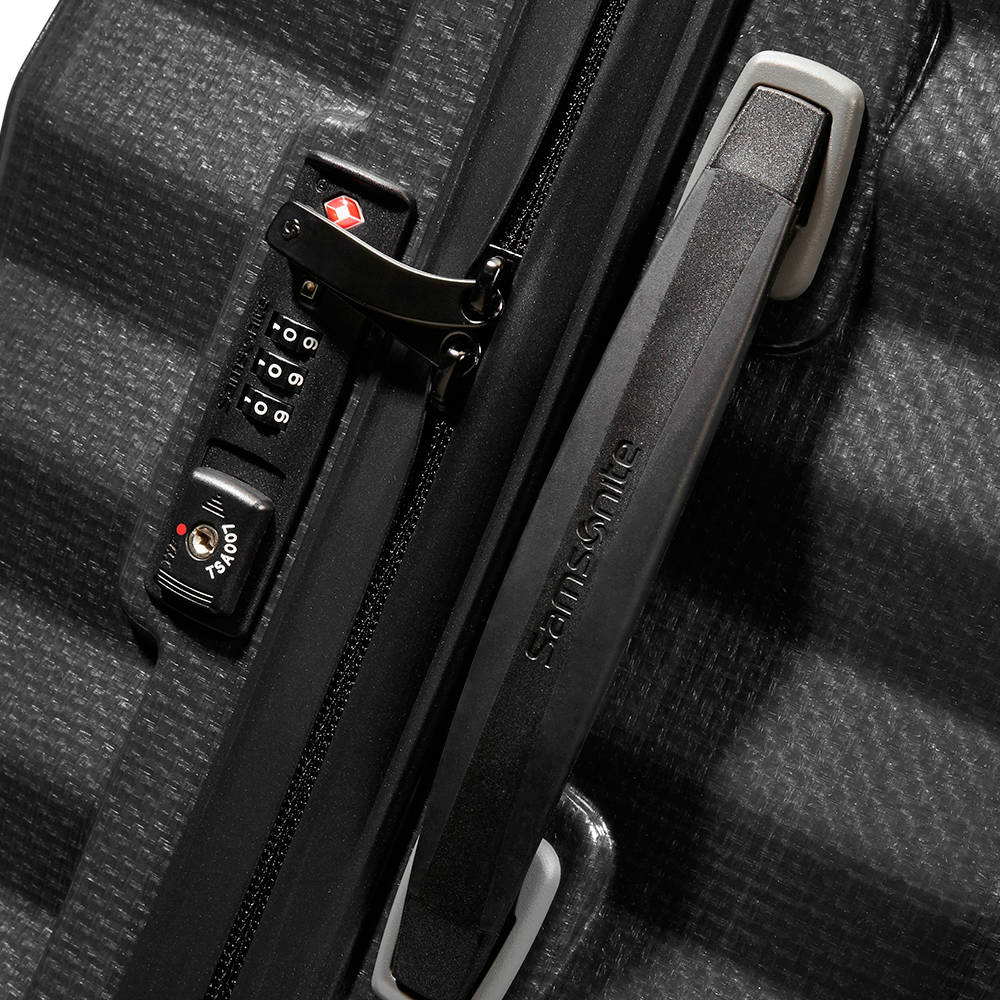 Maleta Rígida Lite-Shock Spinner 55/20 Negra Cabina