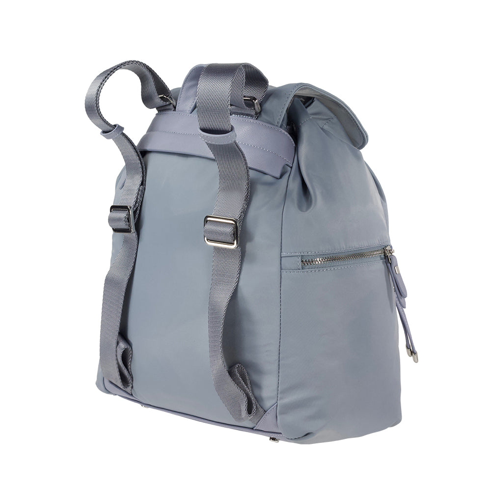Mochila Fashion City Backpack 3 Pockets Caramelo Azul