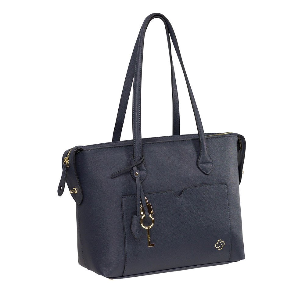 Cartera Miss Chic Shopping Bag M Mezclilla Gris