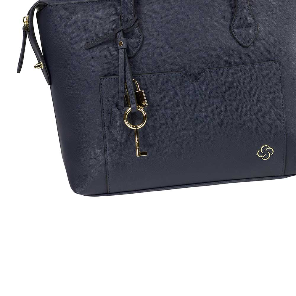 Cartera Miss Chic Shopping Bag M Mezclilla Gris
