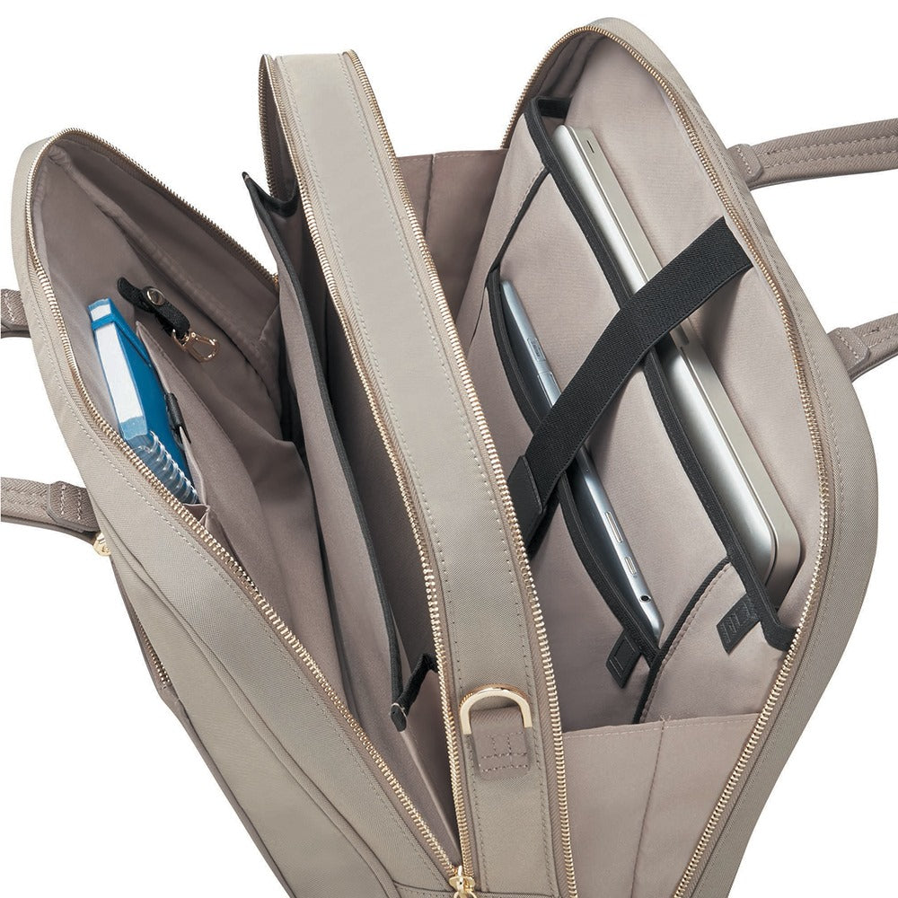  Maletín Zalia Bailhandle 15.6  Mediana Beige 