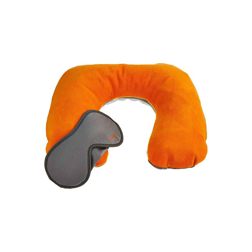 Almohada Comfort Travelling Inflight Comfort Kit Gris