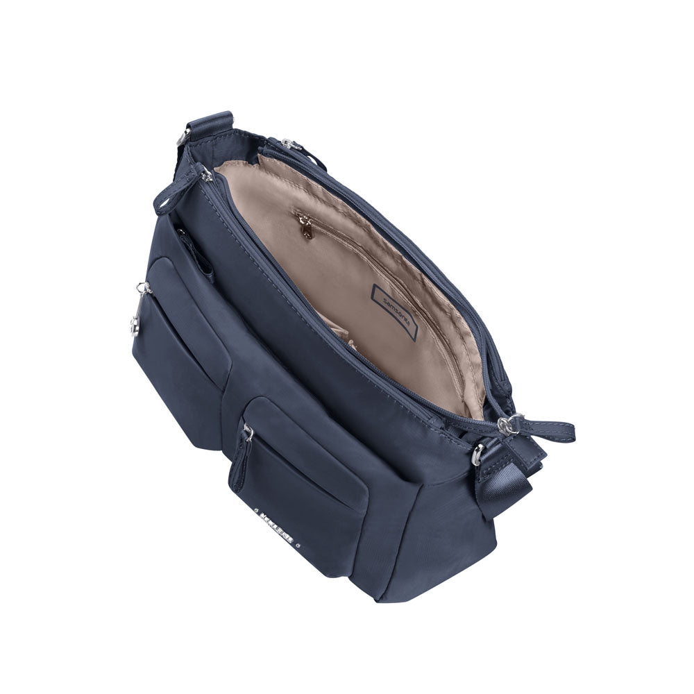  Bolsa MOVE 3.0 Horizontal Shoulder Bag + Flap Mediana Dark Blue 