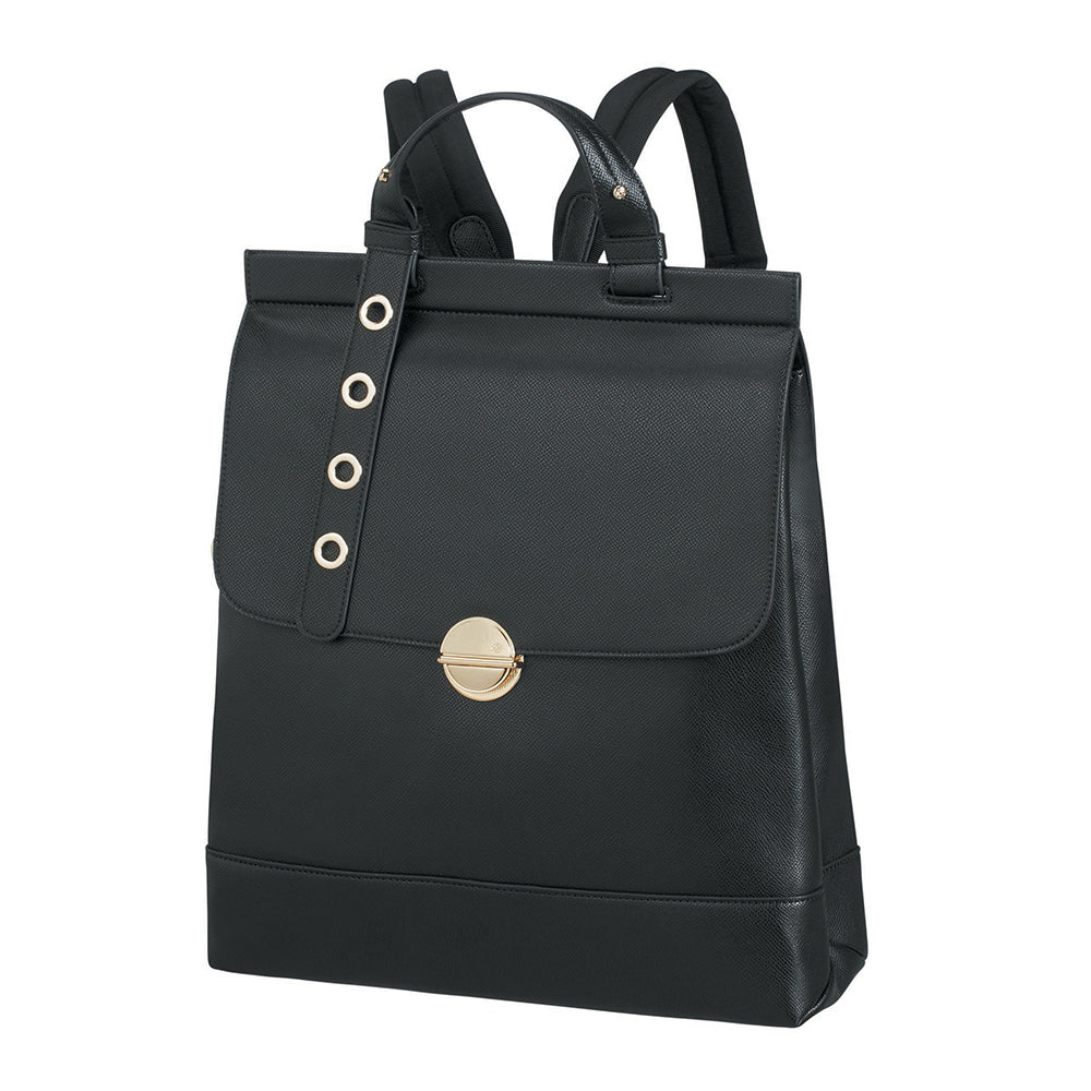 Mochila Divia Backpack+Flap 10.1" Black Grande 2,8 Lts