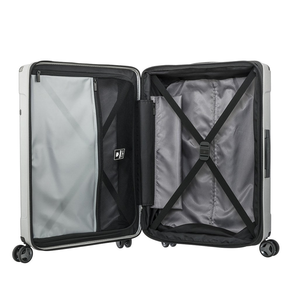 Maleta Rígida Evoa Spinner 81/30 Plata Cepillada L