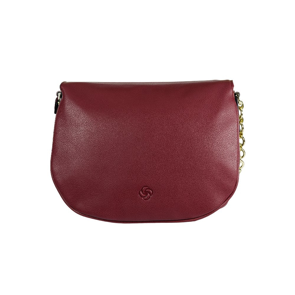 Cartera Sphinx Round Shoulder Bag M Dark Bordeaux