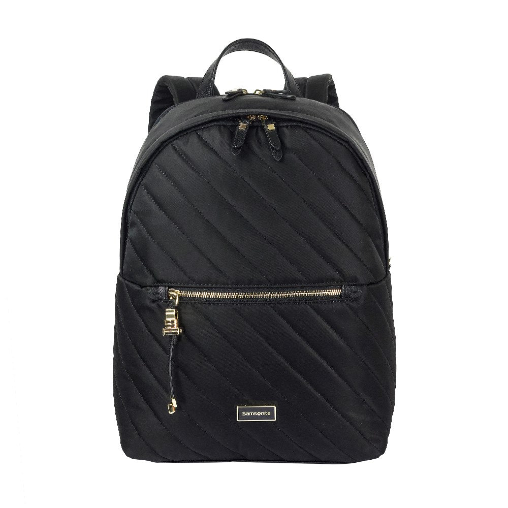 Mochila Karissa Biz Round Backpack 14.1" Qlt Black Quilted
