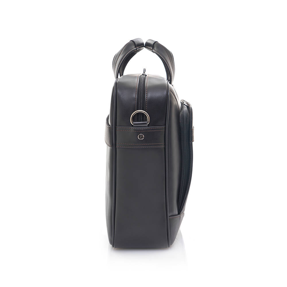  Maletín Savio Leather Iv Laptop Briefcase Negro 