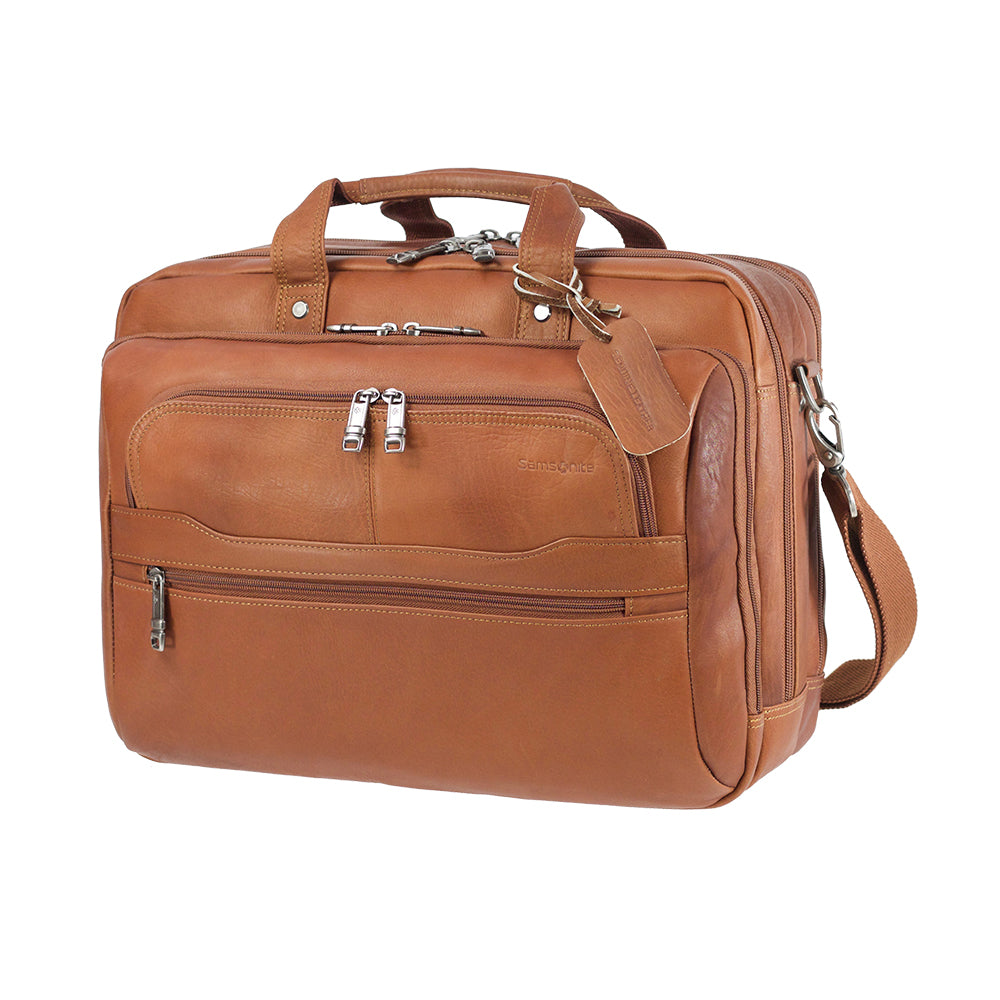 Maletín Scs Leather Business Vachetta Café 23,3 Lts
