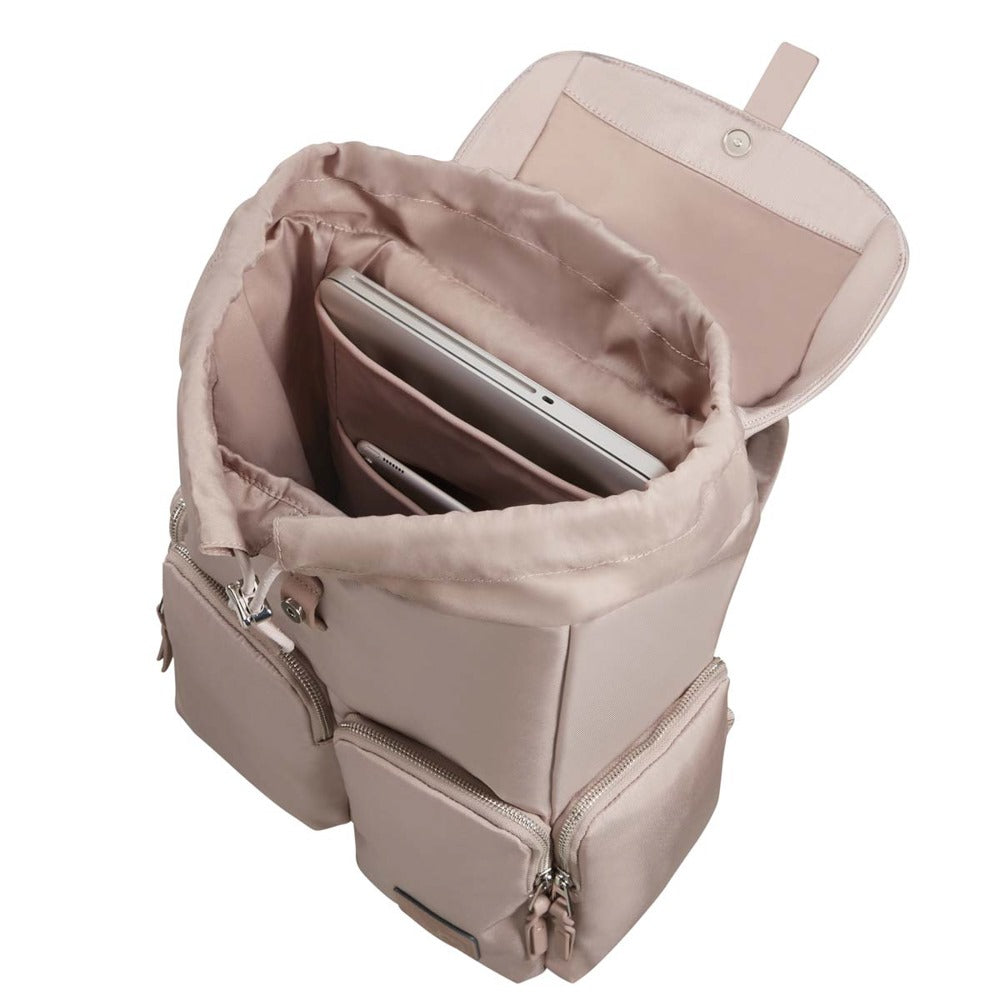 Mochila YOURBAN Backpack 4 pockets + Flap 14.1  Grande ROSE