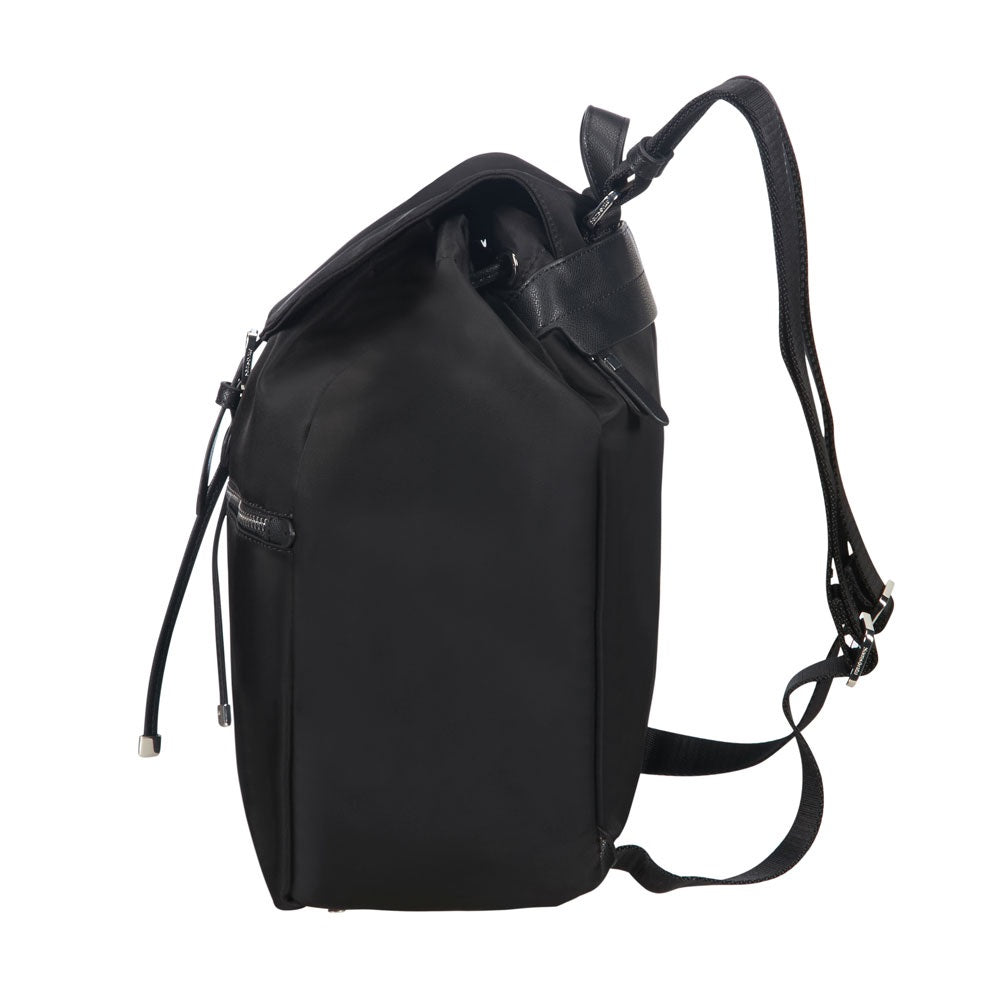 Cartera Karissa Backpack 1 Pocket Black Mediana 2,1 Lts