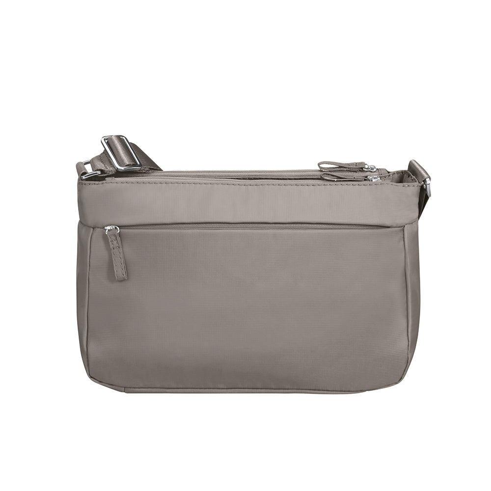  Bolsa Move 2.0 Horizontal Shoulder Bag + Flap Taupe 