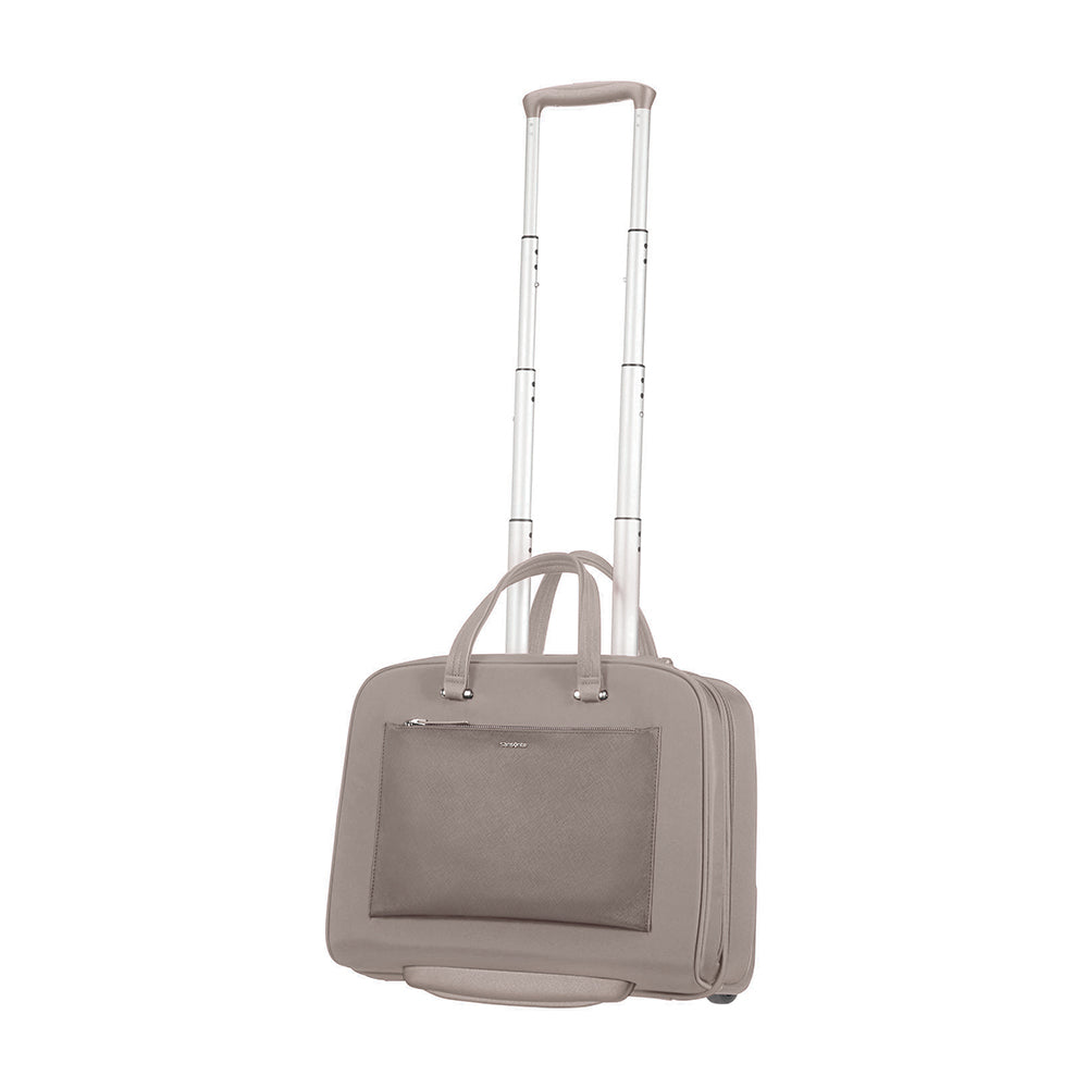  Maleta Suave Zalia Rolling Tote 15.6  Mediana Beige 