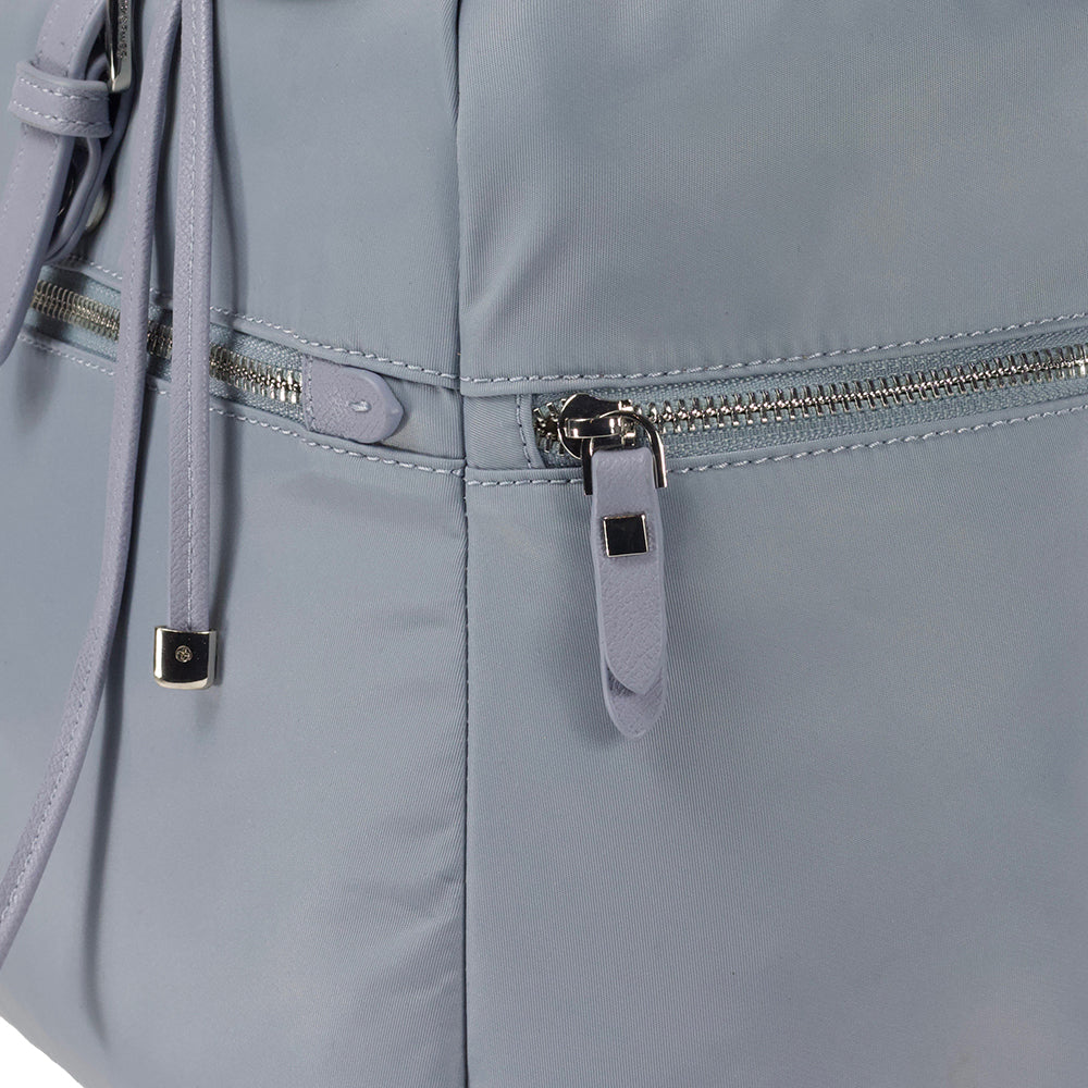 Mochila Fashion City Backpack 3 Pockets Caramelo Azul